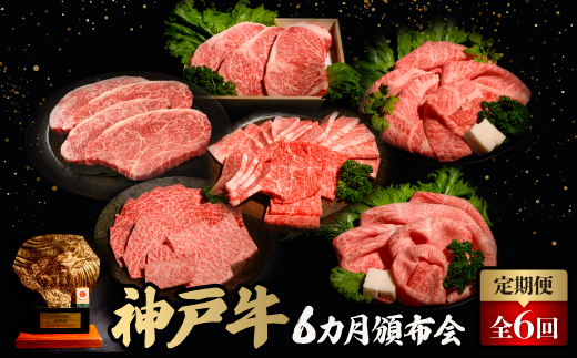 ＜毎月定期便＞神戸牛6ヶ月頒布会全6回【4064678】