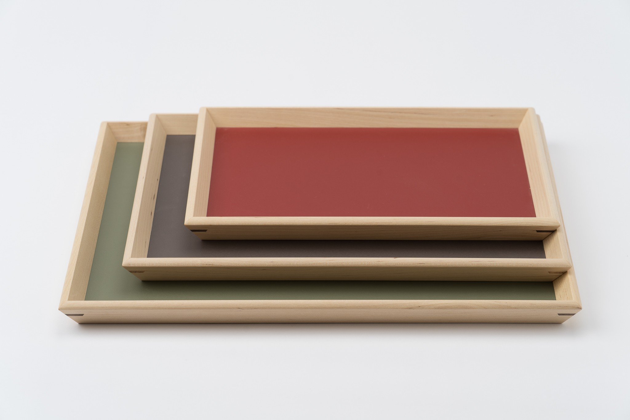 
                  【木と暮らしの工房】3色から選べる シラカバ・トレー　＜サイズ：S＞
                