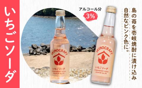 【IKINOCRAFT】いちごソーダ・ゆずソーダ・島ボール・樽ボール 計4本（各1本）ケース入 《壱岐市》【壱岐の蔵酒造】 酒 お酒 焼酎 麦焼酎 むぎ焼酎 [JBK031] 9000