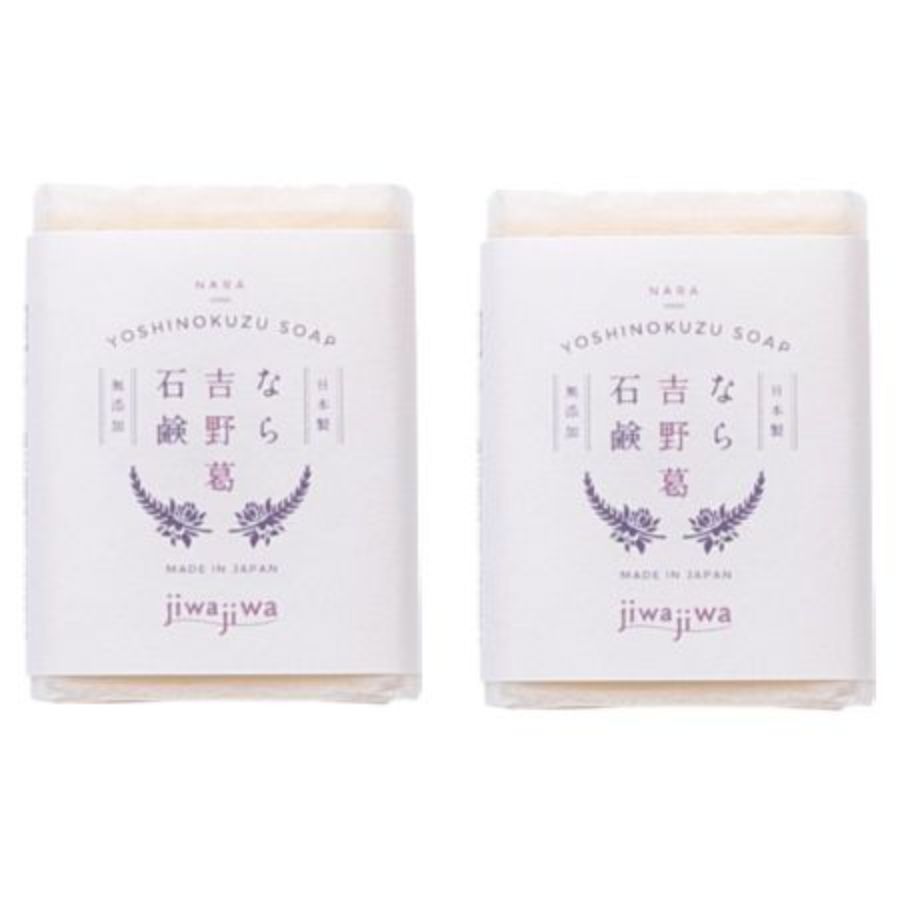 ＜jiwajiwa＞なら吉野葛無添加石鹸　65g　２個セット