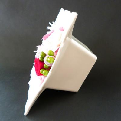ふるさと納税 恵庭市 プリザーブドフラワー　磁器フレームアレンジメント(ピンク)【140002】 |  | 02