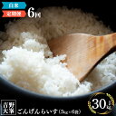 【ふるさと納税】ひのひかり 奈良のお米のお届け便 5kg ×半年分 計 30kg 白米 精米 お米 5キロ 30キロ ひのひかり ごはん 米 ライス 先行予約 令和6年産