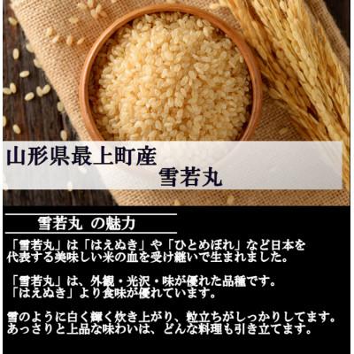 ふるさと納税 最上町 【先行受付】令和8年産 雪若丸　玄米20kg　山形県産　西塚農場のお米 |  | 01