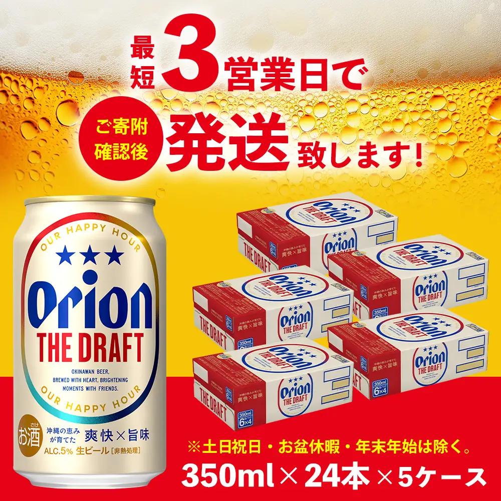 オリオンビール ザ・ドラフト （350ml×24本）×5ケース オリオンビール