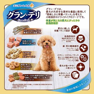 グラン・デリ カリカリ仕立て 7歳頃からの低脂肪 栄養バランスセレクト～脂肪分約35%カット～ 1.6kg×4袋 ペットフード ドッグフード 犬のごはん 犬用フード 犬 ペット ドライ ユニ・チャーム