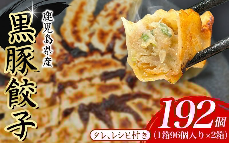 
            黒豚 冷凍餃子 192個 / ぎょうざ グルメ 人気 おすすめ 餃子 惣菜 豚 肉 お肉 ぎょーざ 高評価餃子 おかず 晩ご飯 食品 加工品 大阪府 豊中市 焼き餃子 焼餃子 人気ラーメン店 げんこつ
          