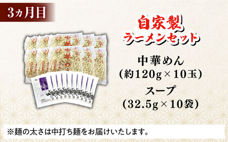 【全3回定期便】毎月変わる自家製麺　そば　うどん　ラーメン【有限会社 船食製麺】 [AKAL022]