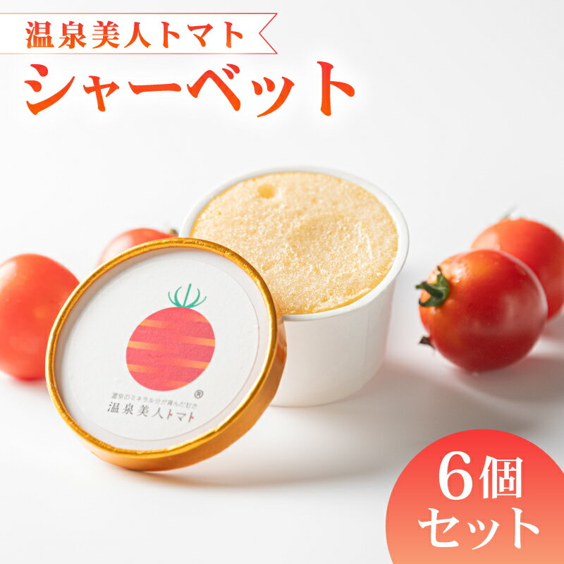 アイス トマト シャーベット 6個 セット お菓子 おやつ 氷菓 デザート スイーツ 温泉 美人 お取り寄せ グルメ ギフト 贈り物 静岡県 藤枝市