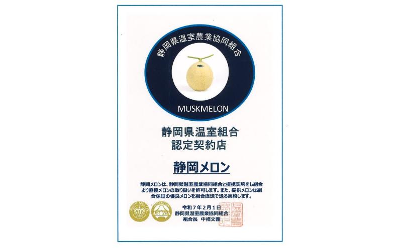 白箱プレミアム (冬9～2月) 果物 メロン 青肉 フルーツ デザート 高級メロン ブランドメロン 袋井市 静岡県