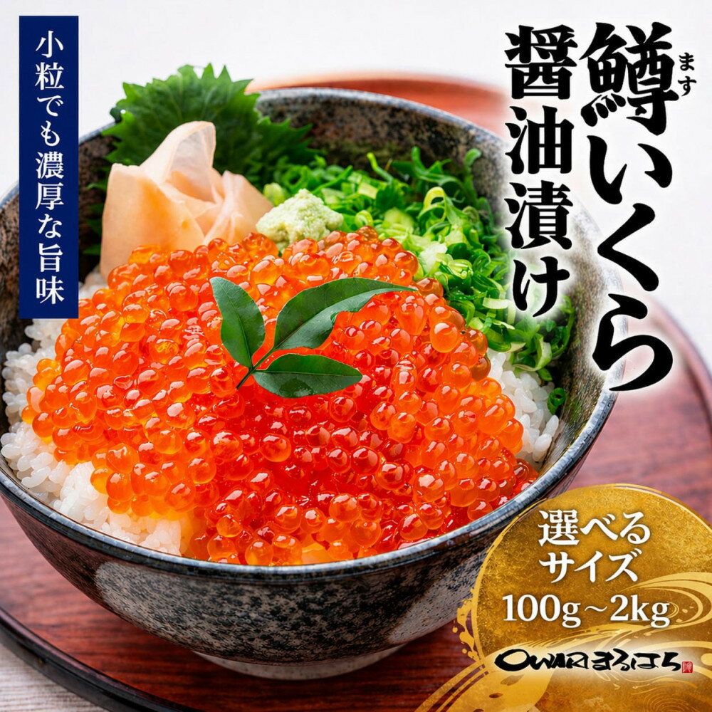 【ふるさと納税】＜選べる！容量＞いくら 醤油漬け 鱒の卵 冷凍 尾張まるはち | 愛知県 名古屋市 愛知 名古屋 楽天ふるさと 納税 支援品 返礼品 支援 返礼 お取り寄せグルメ 取り寄せ グルメ お取り寄せ 魚介 魚介類 イクラ いくら醤油漬 いくら醤油漬け イクラしょうゆ漬け