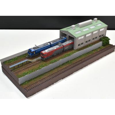 ふるさと納税 南箕輪村 Nゲージ 鉄道模型ジオラマ展示台40x15cm ひな壇 複線機関庫3線路 |  | 02
