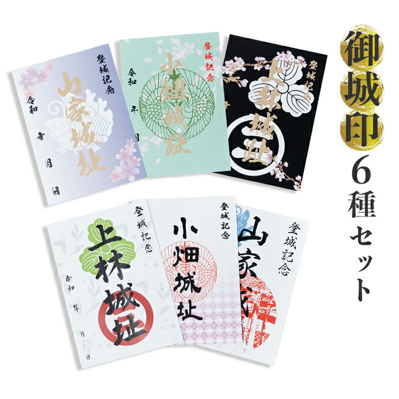 【ふるさと納税】【限定】綾部市 御城印 6枚セット（ 山家城址 / 小畑城址 / 上林城址）【 セット 甲ヶ峯城 和久左衛門佐 小畑城 丹波志 波々伯部 御城印 城 綾部 京都 】