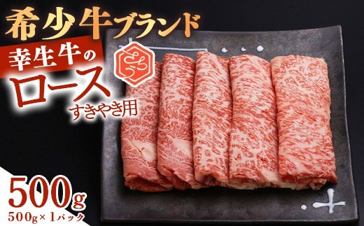 
                  【30営業日以内配送】幸生牛 ロース すき焼き用 500g 肉 すきやき しゃぶしゃぶ 牛肉 希少 山形 《幸せを運ぶ牛》　022-D-YL055
                