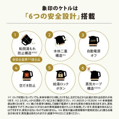 ふるさと納税 大東市 象印 【 STAN. 】 電気ケトル CKPA08-BA ブラック |  | 01