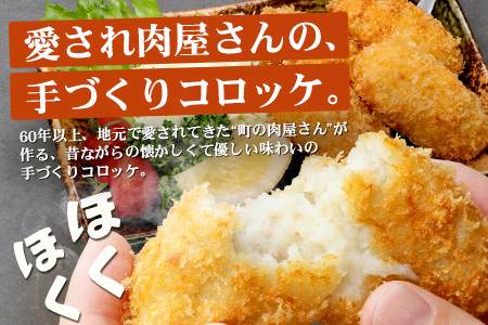 佐多の田中肉屋  ほくほく手作りコロッケ〈冷凍〉≪生・揚げるだけ≫ (5個入り×5パック) | コロッケ じゃがいも 玉ねぎ 惣菜 手作り おかず 揚げるだけ 冷凍 産地直送 鹿児島県 南大隅町 田中