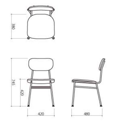 ふるさと納税 豊能町 【2脚セット】杉 チェア(ラウンド) |  | 03