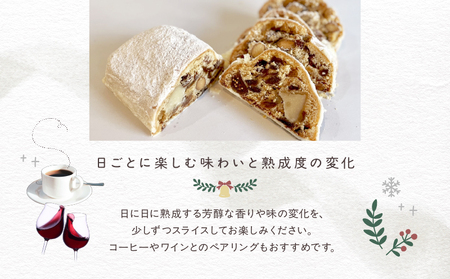 ＜2026年11月発送＞salut!! Xmasシュトーレン【スイーツ 洋菓子 ケーキ おすすめ ラム酒 ドライフルーツ ナッツ デザート パン ギフト 贈り物】_0026-001-se5-11