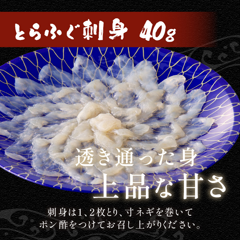 漁協直送！長崎県産最高級とらふぐ刺身とちり鍋セット2人前 ( とらふぐ 刺身 とらふぐ刺身 ふぐ フグ ちり鍋 産地直送 )【C3-021】