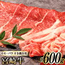 【ふるさと納税】牛肉 宮崎牛 A4 A5 等級 モモ・バラ すき焼き 600g [日本ハムマーケティング 宮崎県 日向市 452060961] 小分け スライス 冷凍 牛もも 牛バラ 牛 肉 宮崎