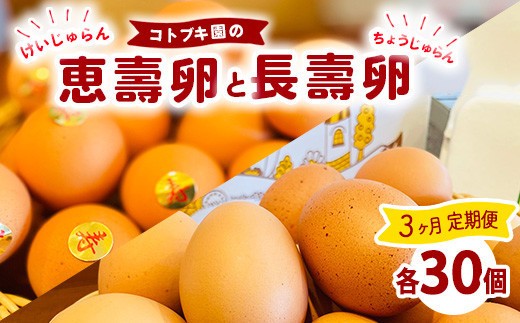 【定期便3ヶ月】当社自慢の卵 長壽卵 30個入り＆恵壽卵 30個入り | 卵 たまご タマゴ ちょうじゅらん けいじゅらん 鶏卵 玉子 国産 定期便 3ヶ月 3か月 3カ月 先行予約 先行受付　※離島への配送不可