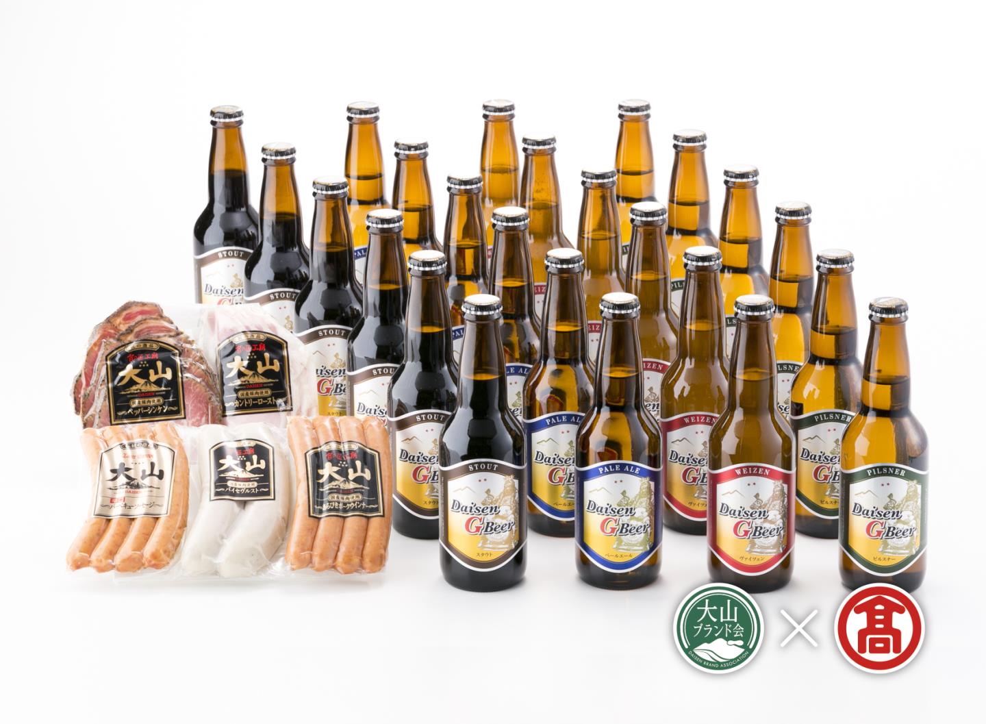 【ふるさと納税】AX7＜大山Gビール＞頒布会　大山Gビール・大山ハム詰合せF【定期便3回】（大山ブランド会）
