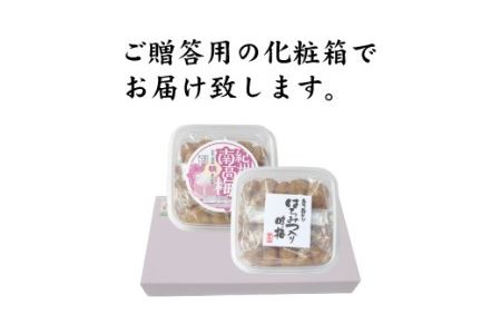 ＜贈答用＞最高級紀州南高梅大粒 食べ比べセット 500g×2（はちみつ味・白干）【inm900-6】