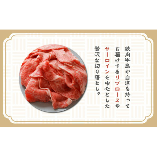 淡路牛 贅沢切り落とし 1kg (250g×4PC)　　[切り落とし 牛肉 切り落とし ロース すき焼き 切り落とし すき焼き用 切り落とし 国産 切り落とし]_イメージ2