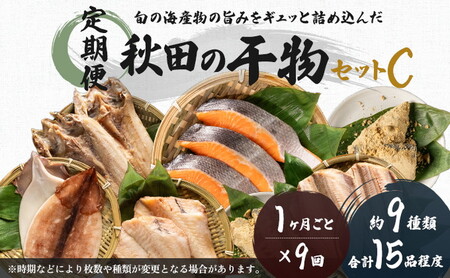 《9か月定期便》干物セット 15品程度(9種類程度) 干物