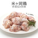 【ふるさと納税】米ヶ岡鶏手羽元100本　鶏肉 手羽元 唐揚げ 煮込み料理 10本×10p 米ヶ岡鶏 高知県 奈半利町