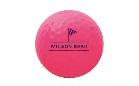 ゴルフボール Wilson BEAR4 12球入 3ダース【ピンク】キャスコ kasco