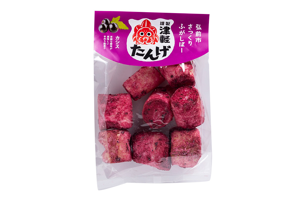 【謹製津軽たんげ】弘前市さっくりふがしぼー 3種【だけきみ・りんご・カシス】70g×各1袋