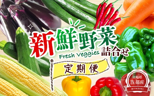 3回定期便 西都市旬の特産詰め合わせセット 野菜・スイートコーン等 野菜 フルーツ1月・3月・5月発送★先行予約 2027年発送  果物 フルーツ 甘い＜4-4＞ 32-4a