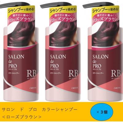 ふるさと納税 稲沢市 ダリヤ　サロン　ド　プロ　カラーシャンプー&amp;トリートメント《ローズブラウン》各3個セット
