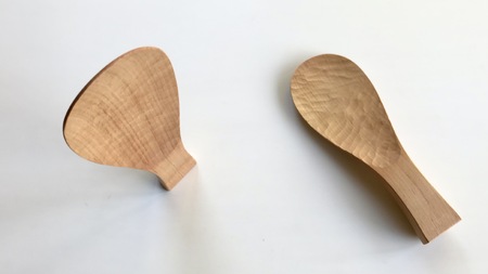 立つしゃもじ山桜orチェリー　自立するしゃもじ(1個)木製 MBA002