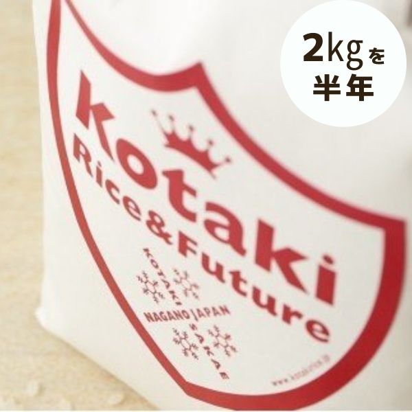 【令和7年産米先行予約】【ふるさと納税】希少米コタキホワイト 2kgを毎月お届け(計6回)（令和7年産）