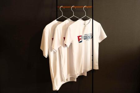 応援グッズ 【サイズ：L】びんご福山デニックスオリジナルTシャツ 広島県福山市/株式会社　福山デニックス [BABY006]