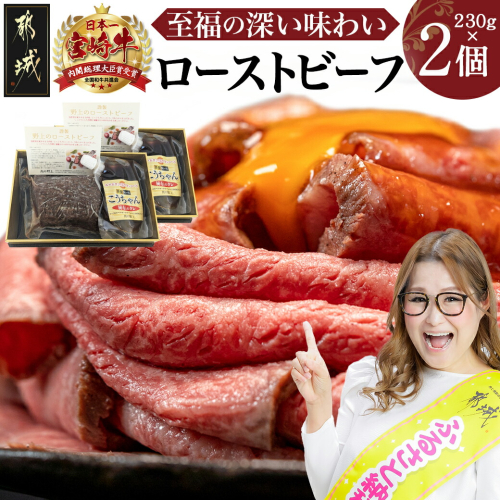 宮崎牛ローストビーフ 230g×2個_26-2601_ローストビーフ_A4ランク以上