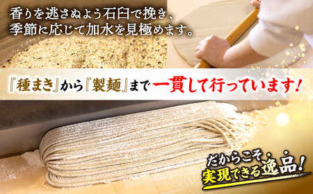 【全12回定期便】手打ち二八そば「きりそば」4食セット[APAM006] そば