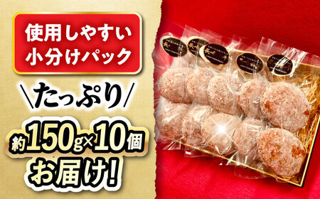 長崎和牛入りハンバーグ 約150g×10個 合計 約1.5kg 大村市 かとりストアー[ACAN006]