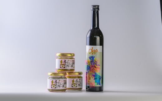 ＜西城酒店オリジナル商品＞澤乃泉 Olgaと牛タンうまー油のセット 日本酒 純米大吟醸酒 お酒 宮城県 アルコール 牛たん 油 ごはん おつまみ 食品 調味料 旨辛味 ピリ辛 にんにく クッパ 瓶詰め【西城酒店】tm193