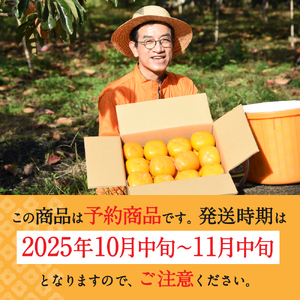 カキエモン農園の紀の川柿 約5kg 18 ～ 20個 【2025年10月中旬～11月中旬頃順次発送】 果物 くだもの フルーツ 柿 かき 和歌山 人気 送料無料