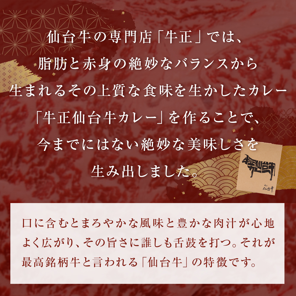 牛正 仙台牛 カレー 5個