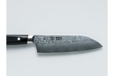 ダマスカス包丁 彩雲 三徳　H29-14【最長8ヶ月を目安に配送】