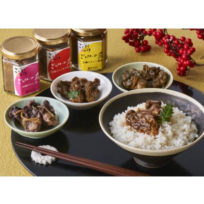 ふるさと納税 宮城県 宮城県三陸・石巻の牡蠣　佃煮食べ比べ　ごはんの友3種セット |  | 01