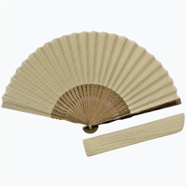 小千谷縮扇子(ベージュ) 7寸(約21cm) 小千谷織物同業協同組合 【0002-0207SV01-01】