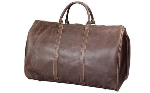 白化合皮兼用ボストン50cm　豊岡製かばん　LEGULEG　52007（チョコ）