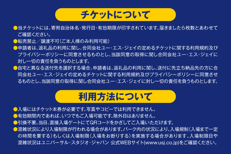 【 USJ 】ユニバーサル・スタジオ・ジャパン　2デイ・スタジオ・パス　大人(12歳以上) _OS294-0007