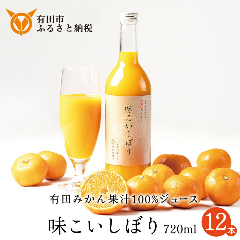 【ふるさと納税】味こいしぼり（720ml×12本）(A348-2)
