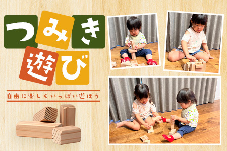 「木頭杉の積み木セット」徳島県立那賀高等学校 森林クリエイト科制作【徳島県 徳島 那賀町 高校生制作 積木 積み木 知育 木育 玩具 おもちゃ 知育玩具 木の積み木 幼児 教育 木頭杉 杉 天然木 木