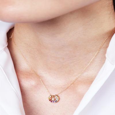 ふるさと納税 甲府市 K10YG アミュレット/ブラウンダイヤモンド 3WAYペンダント【KPE-2284】 |  | 03